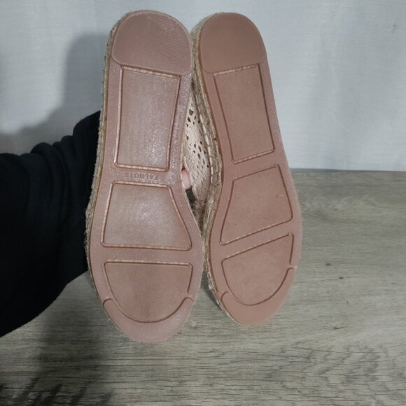Talbots IZZY ESPADRILLE FLATS - FLORAL CROCHET Woman's Sz 6.5 - Picture 5 of 8